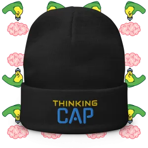 Thinking Cap Embroidered Beanie