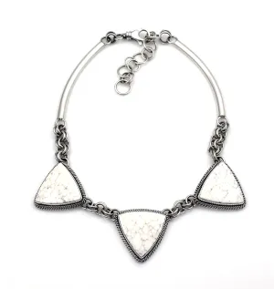 Three Stone Silver Creek Necklace