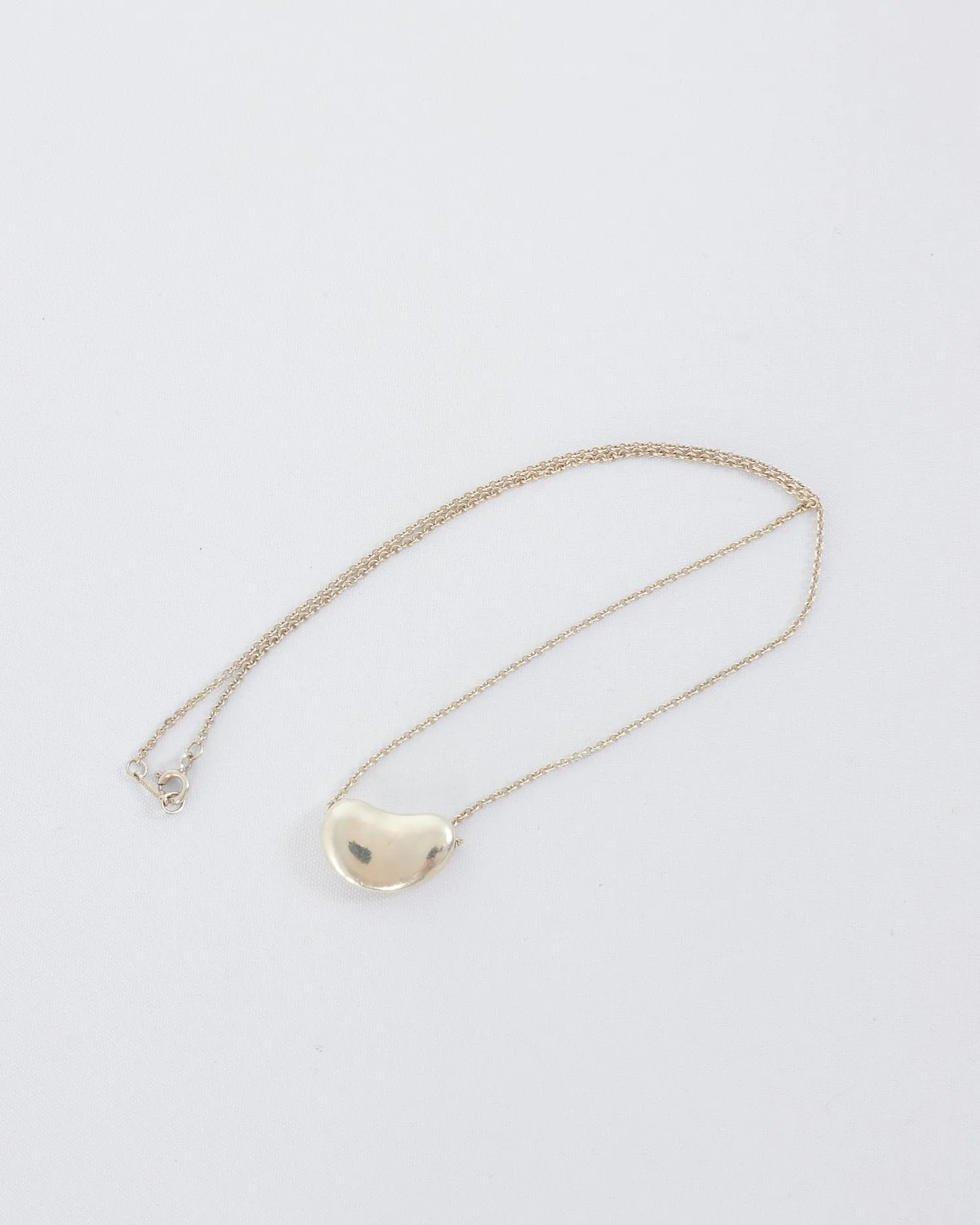 Tiffany & Co. Sterling Silver Large Bean Necklace
