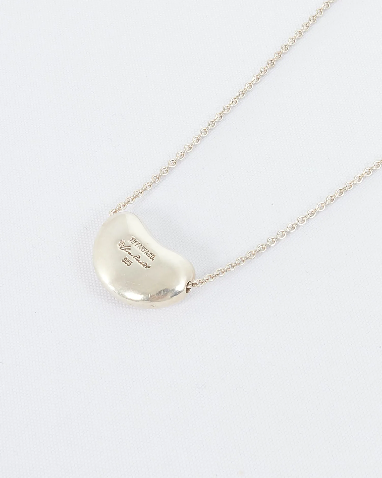 Tiffany & Co. Sterling Silver Large Bean Necklace