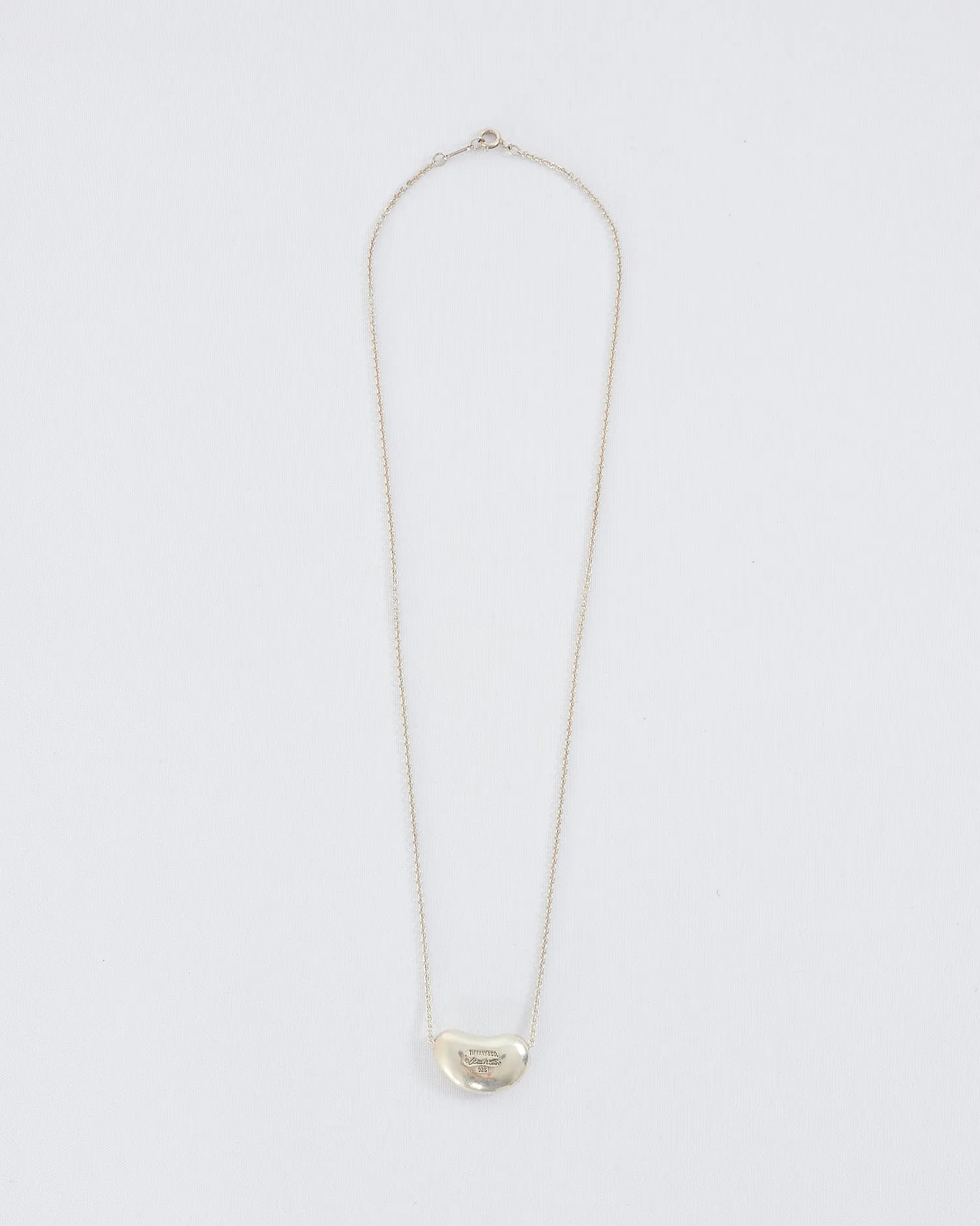Tiffany & Co. Sterling Silver Large Bean Necklace