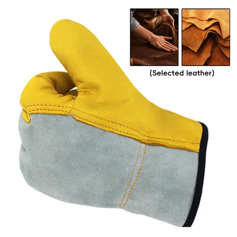 TitanForge Cowhide Leather Outdoor Work Gloves