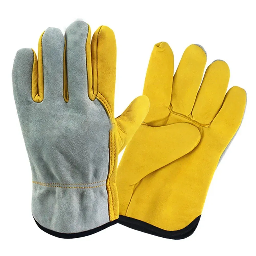 TitanForge Cowhide Leather Outdoor Work Gloves