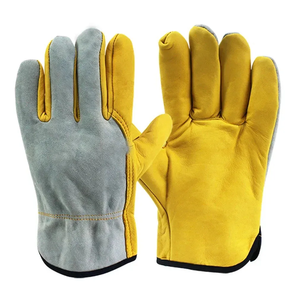 TitanForge Cowhide Leather Outdoor Work Gloves