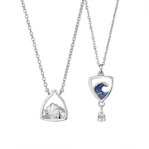 Together to the Mountains & Seas Matching Necklaces