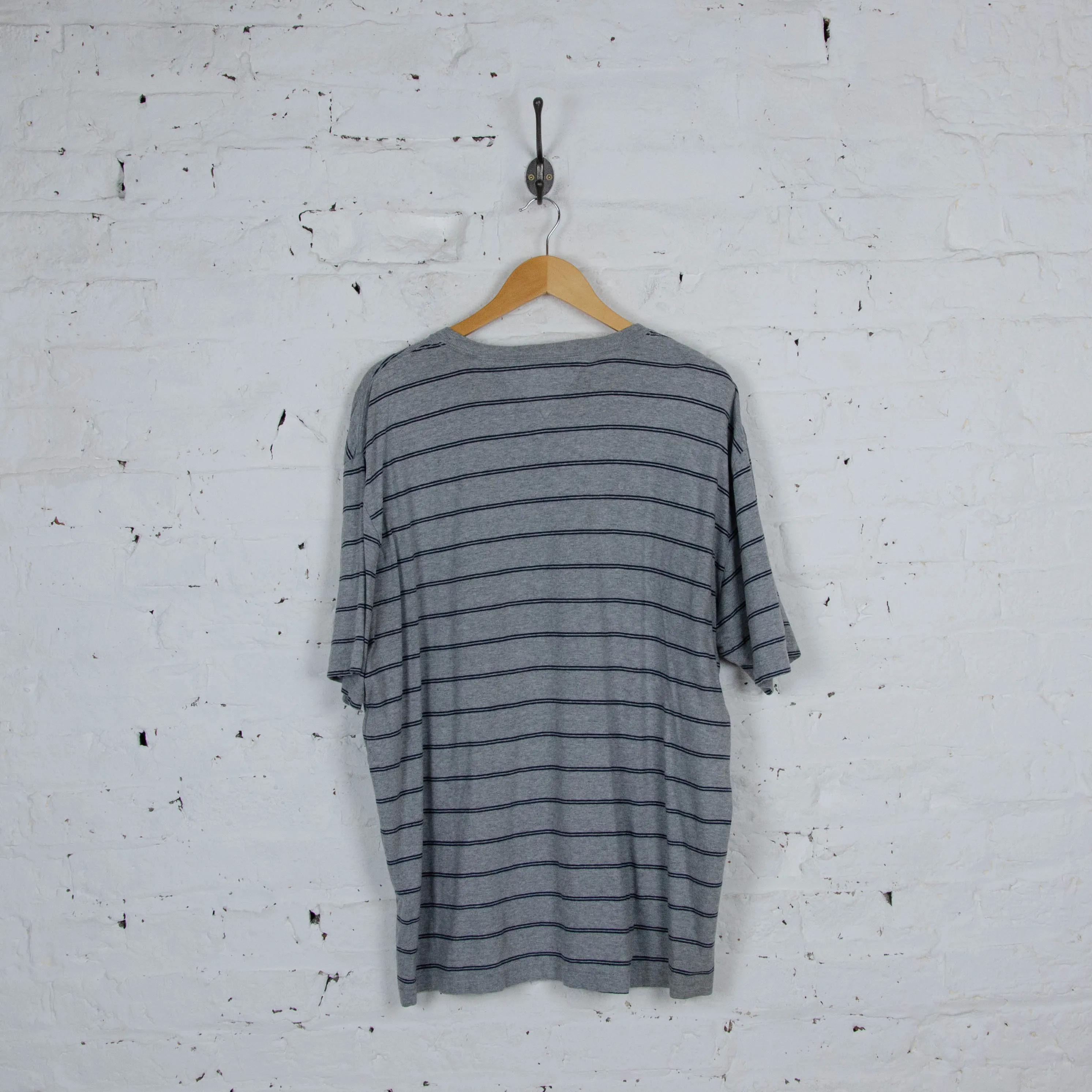 Tommy Hilfiger Striped T Shirt - Grey - XL