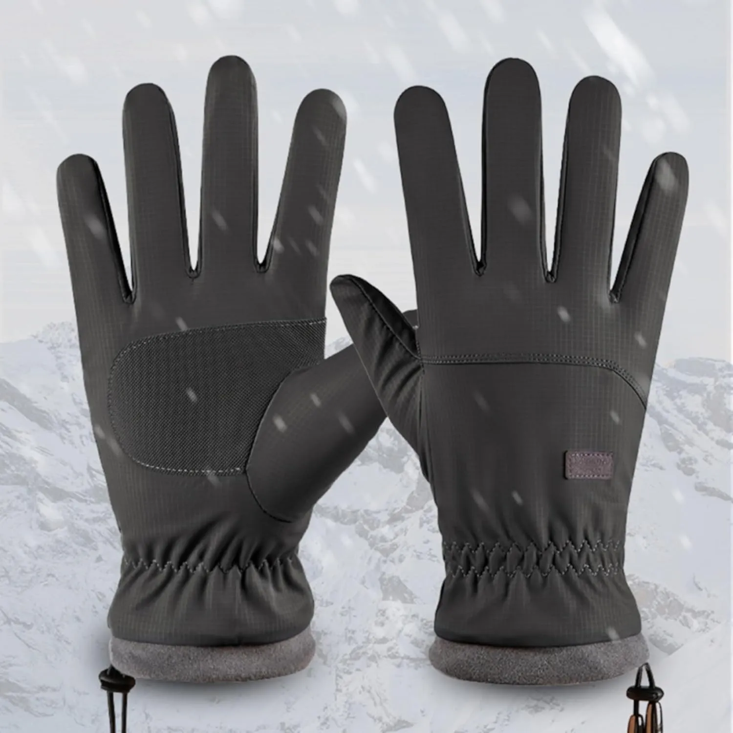 Tomorrow Fashion Winter Gloves for Men and Women, Touchscreen Winter Gloves, Thermal Gloves, Anti-Slip Palm Design for Outdoor Grip, Hiking Gloves Winter, Cold Weather Gloves (Black)