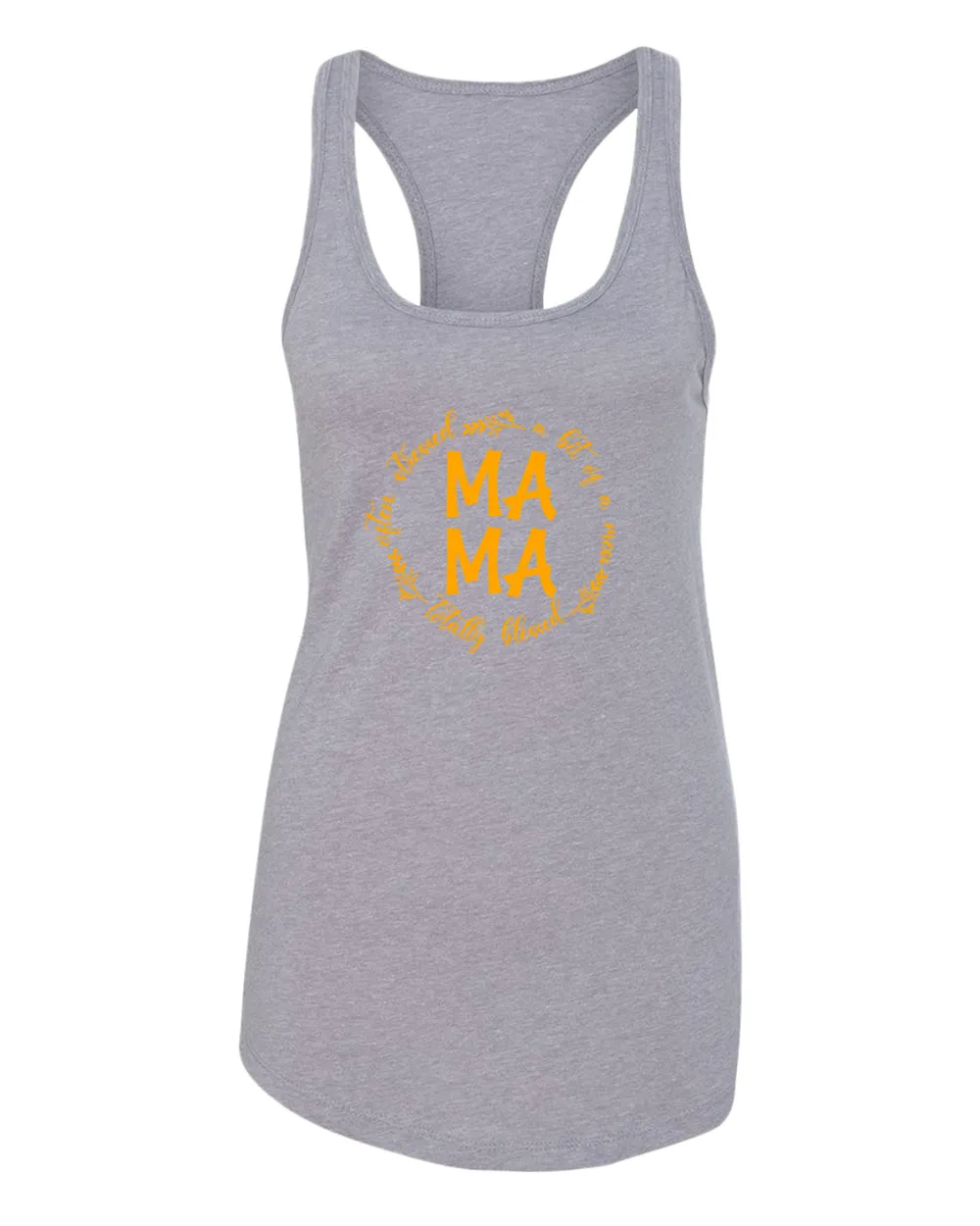 Totally blessed, often stressed, a bit of mess mama tank top