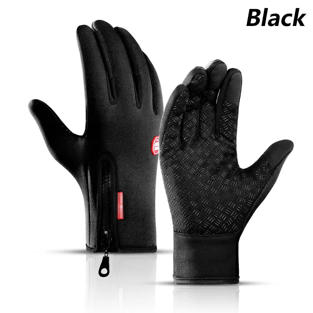 Touchscreen Windproof Winter Gloves - Men's Cycling Cold Glove for Warm Outdoor Driving, Women's Sport Gloves