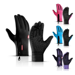 Touchscreen Windproof Winter Gloves - Men's Cycling Cold Glove for Warm Outdoor Driving, Women's Sport Gloves