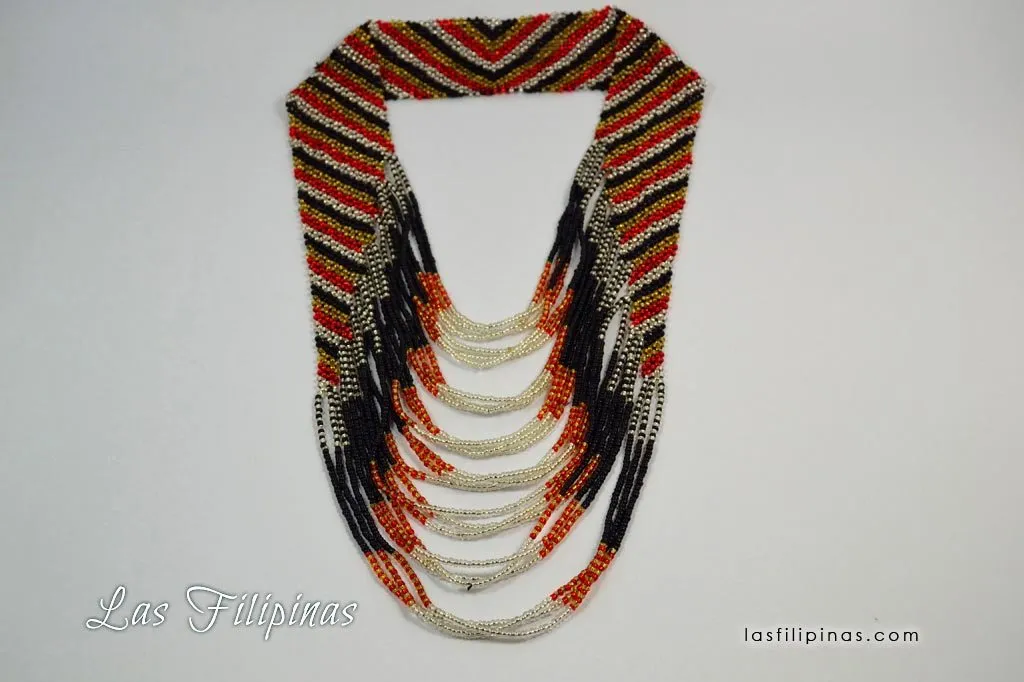 TRIBAL STATEMENT NECKLACE - Ethnic Tboli Beaded Jewelry