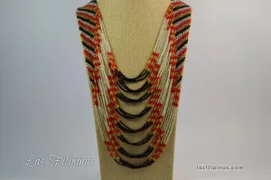 TRIBAL STATEMENT NECKLACE - Ethnic Tboli Beaded Jewelry