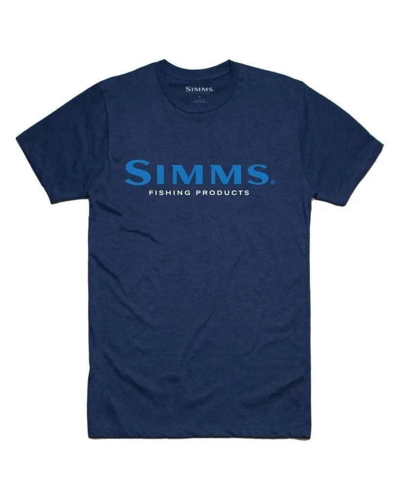 Tricou SIMMS Logo T-Shirt Dark Moon Heather