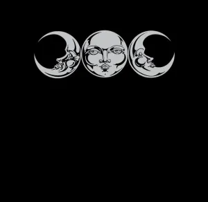 Triple Moon Phase V-Neck Ladies Top