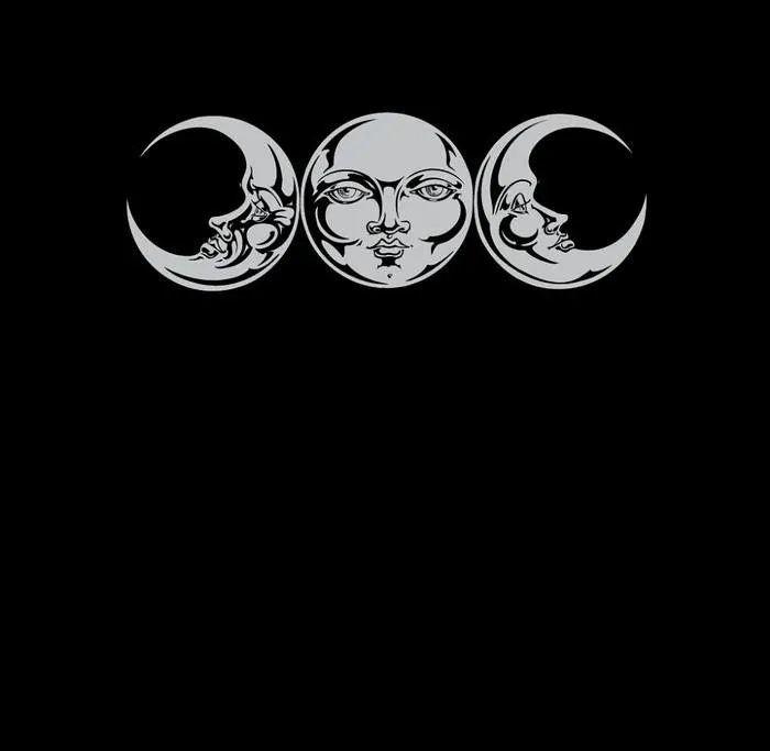 Triple Moon Phase V-Neck Ladies Top