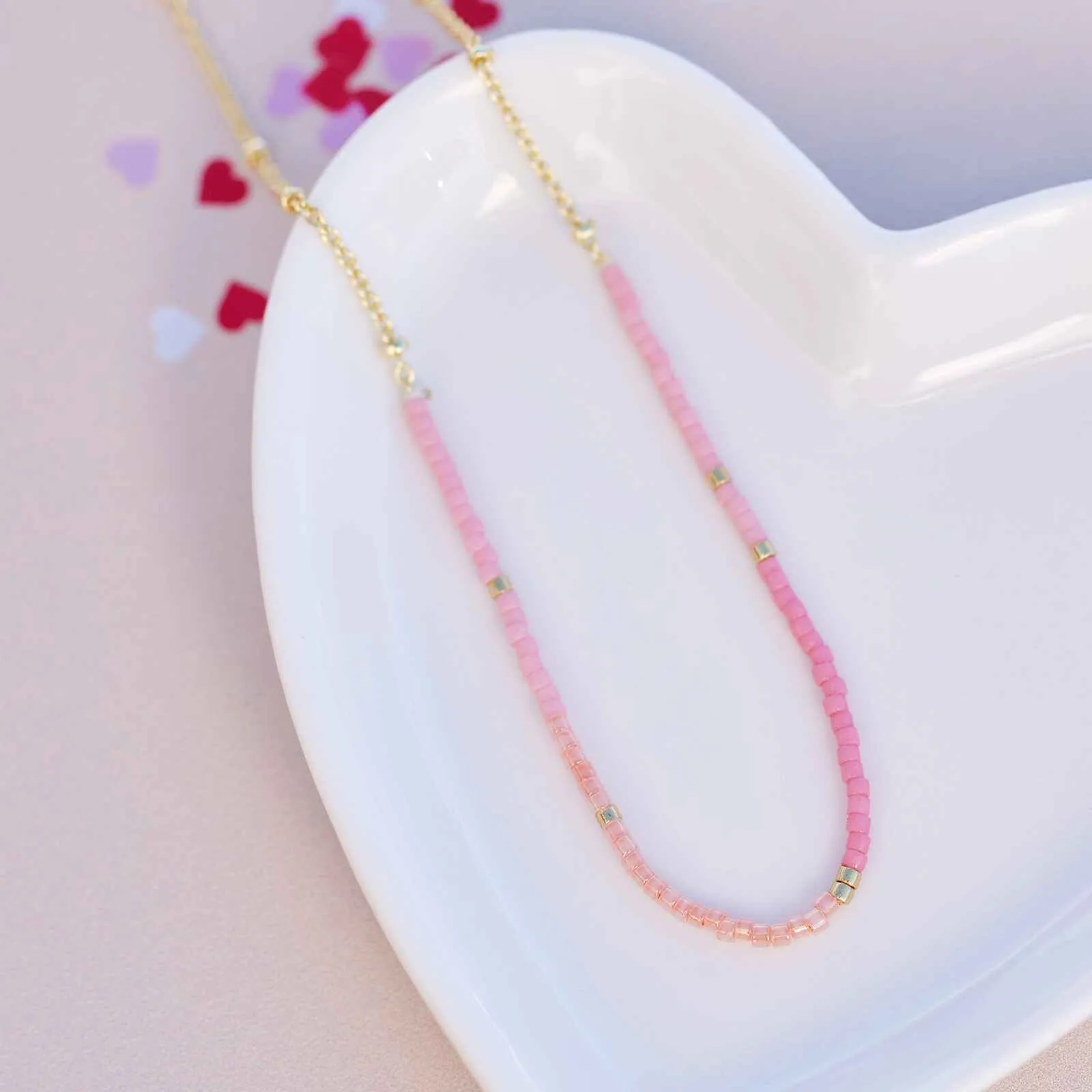 True Love Seed Bead Choker