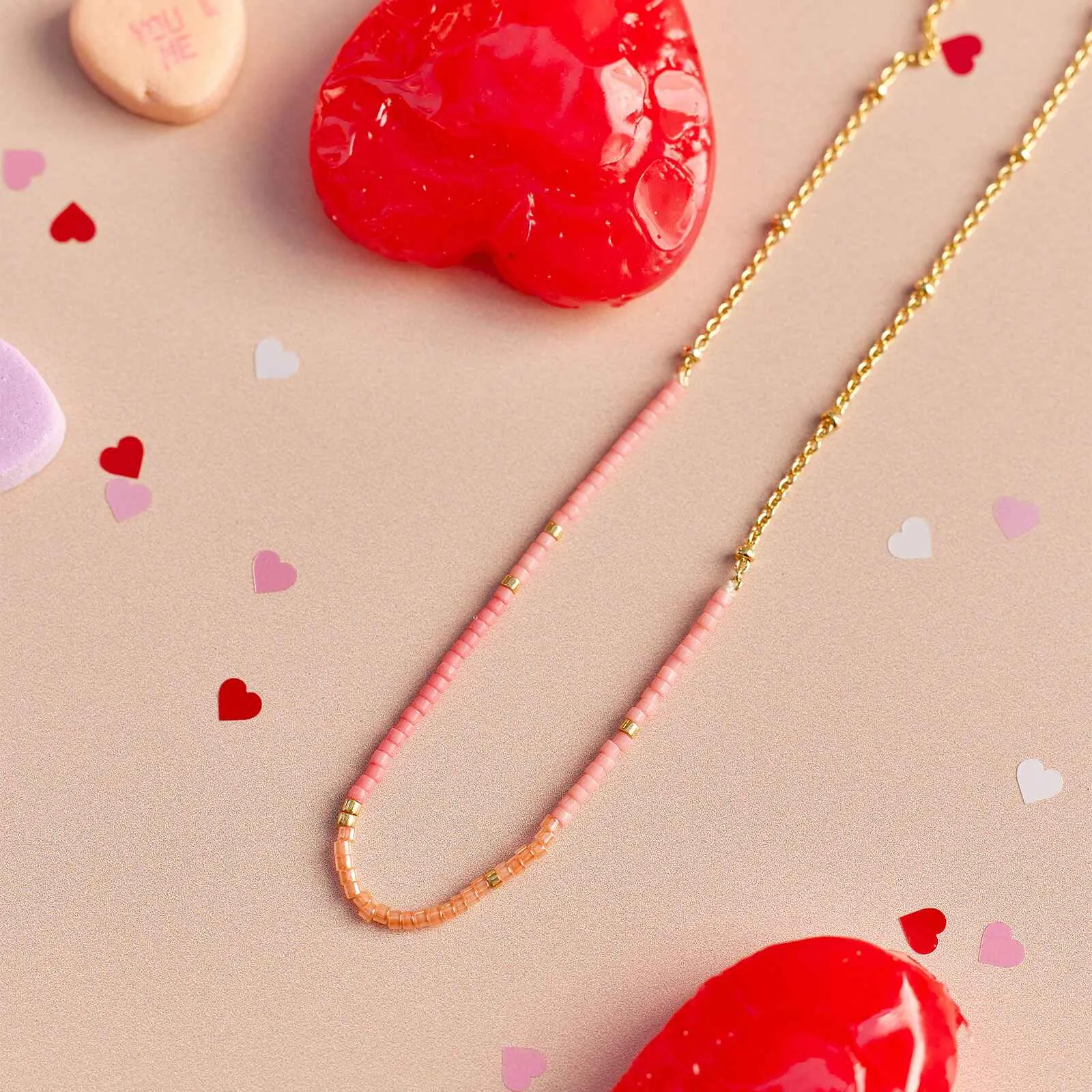 True Love Seed Bead Choker