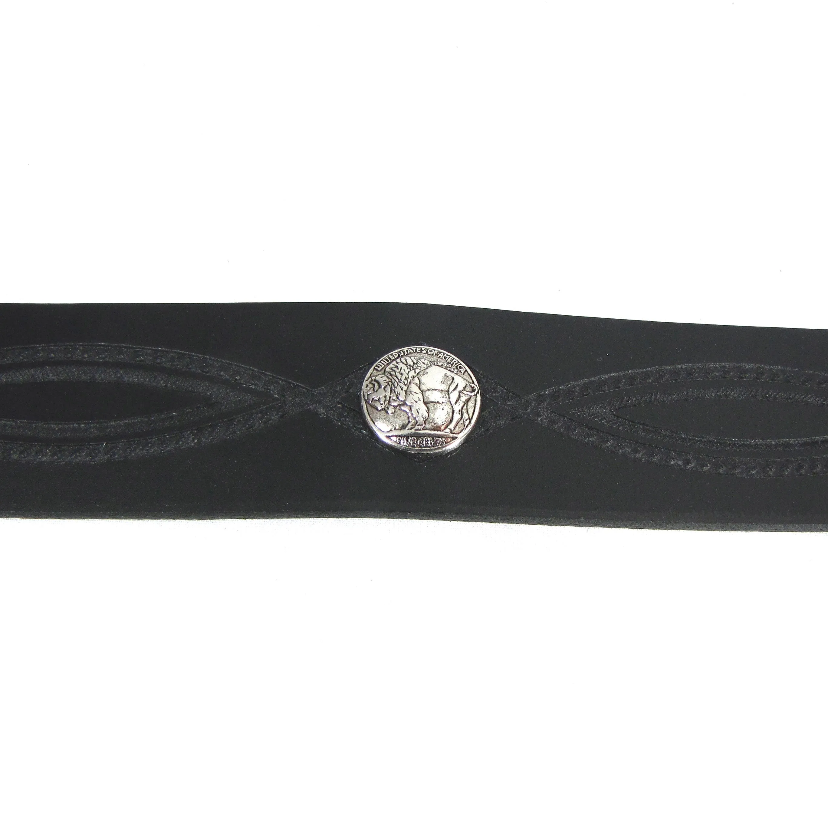 UB116  1 1/2" Belt w/ Buffalo Nickel Conchos