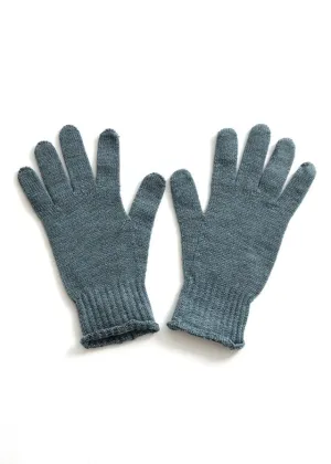 Uimi Jasmine Jersey Gloves in Merino Wool Duck Egg