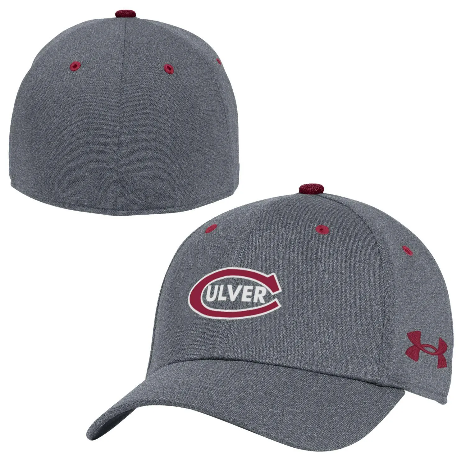 Under Armour Culver Blitzing 3.0 Stretch Fit Hat - Heather Grey