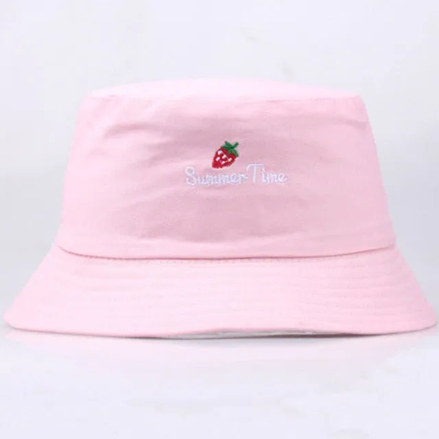 Unisex Harajuku Bucket Hat Graffiti Letter Women Men Fishing Fisherman Hat Summer Outdoor Panama Hip Hop Cap