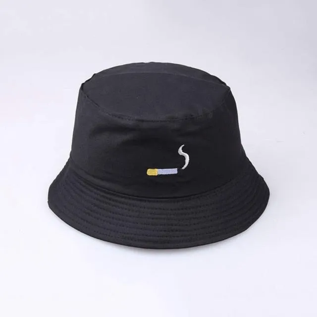 Unisex Harajuku Bucket Hat Graffiti Letter Women Men Fishing Fisherman Hat Summer Outdoor Panama Hip Hop Cap