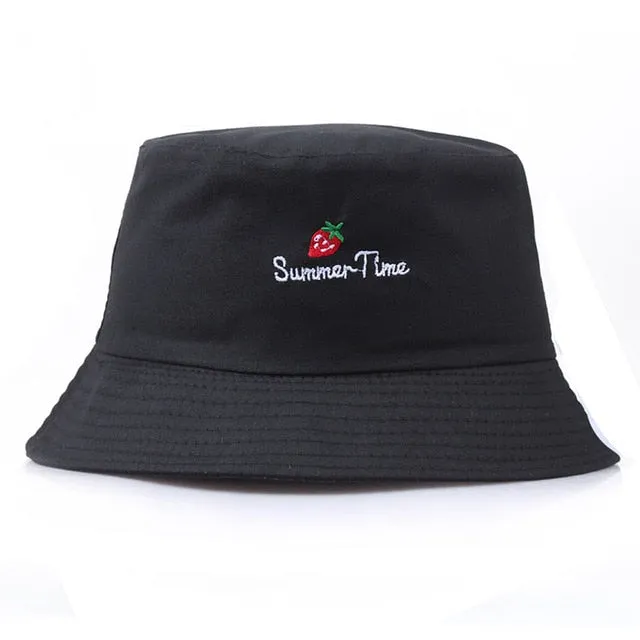 Unisex Harajuku Bucket Hat Graffiti Letter Women Men Fishing Fisherman Hat Summer Outdoor Panama Hip Hop Cap