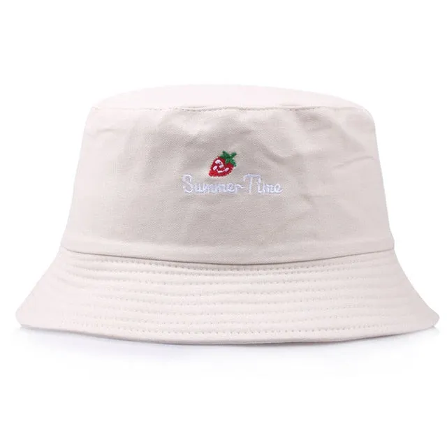 Unisex Harajuku Bucket Hat Graffiti Letter Women Men Fishing Fisherman Hat Summer Outdoor Panama Hip Hop Cap