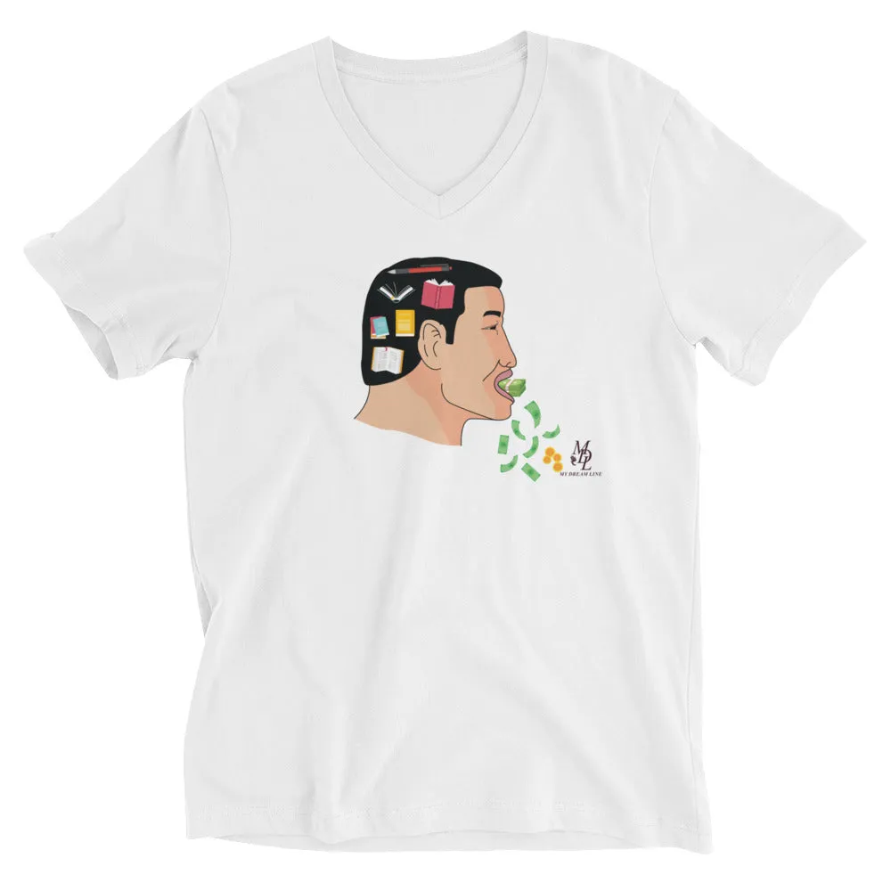Unisex Short Sleeve V-Neck T-Shirt