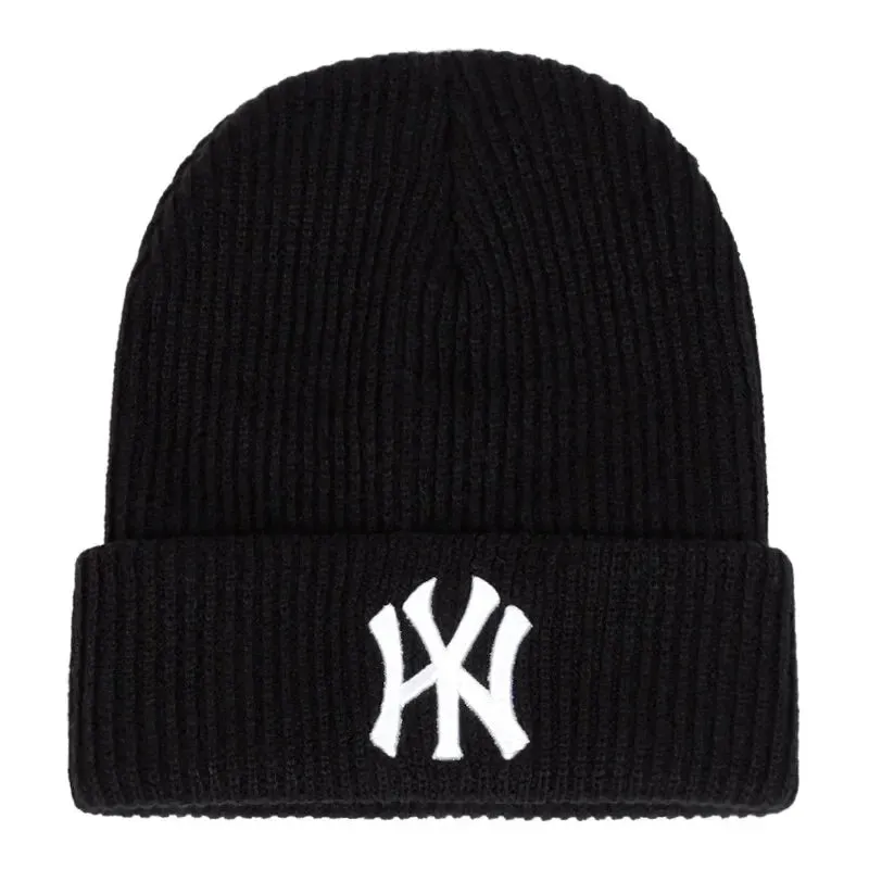 Unisex WY Letter Embroidered Warm Beanie Cap