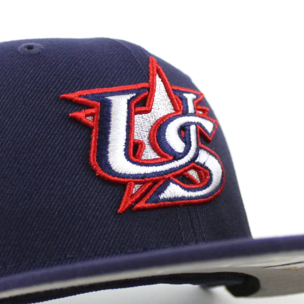 USA 2023 World Baseball Classic (WBC) New Era 59Fifty Fitted Hat (Navy Grey Under Brim)