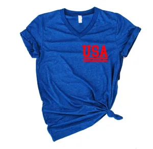 USA 4th Of July | Unisex V Neck