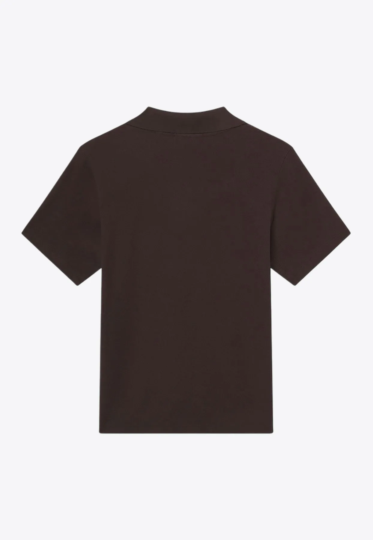 V-neck Jacquard Polo T-shirt