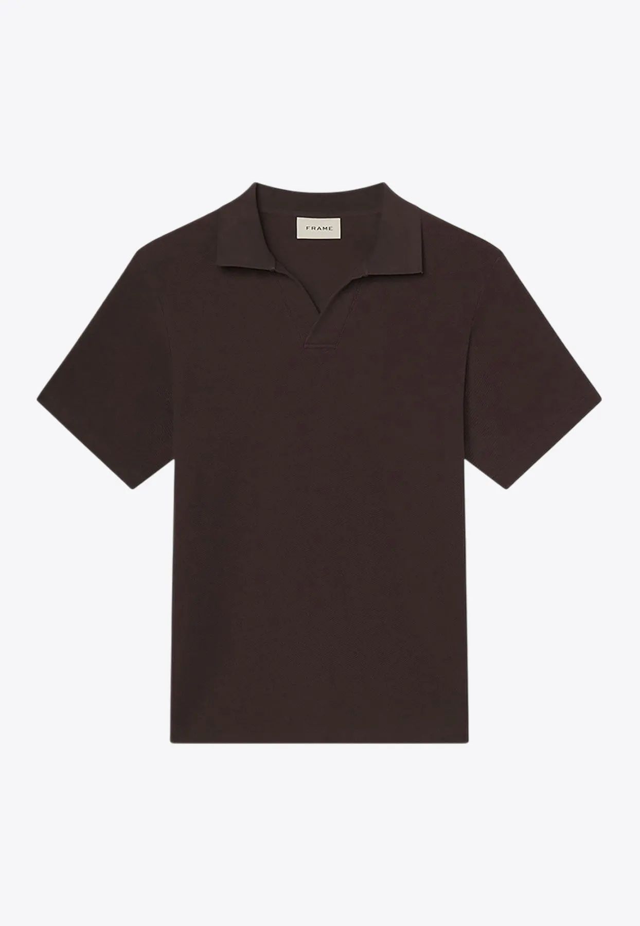 V-neck Jacquard Polo T-shirt