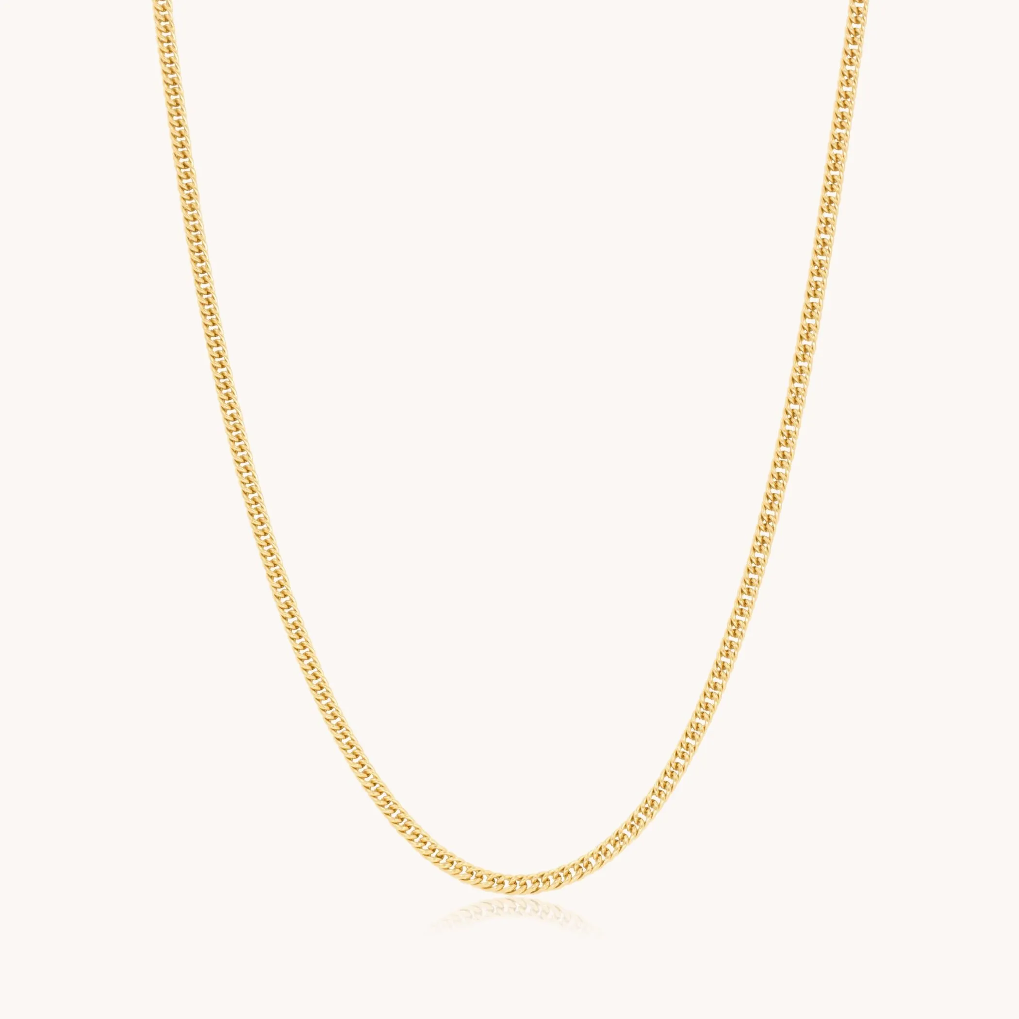 Vera Curb Chain Necklace, Gold