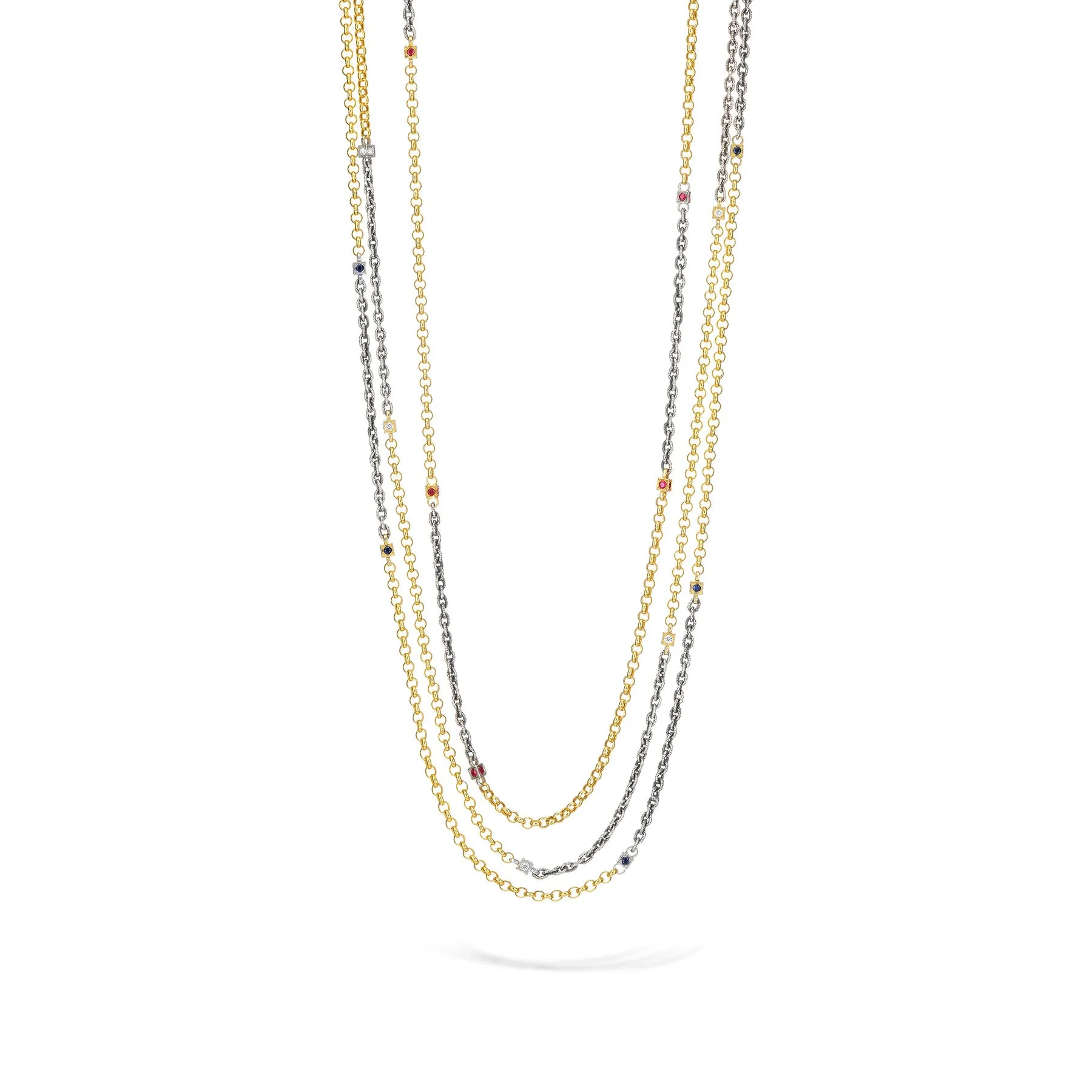 VERONICA MEDICI CUBE DIAMOND STATEMENT CHAIN