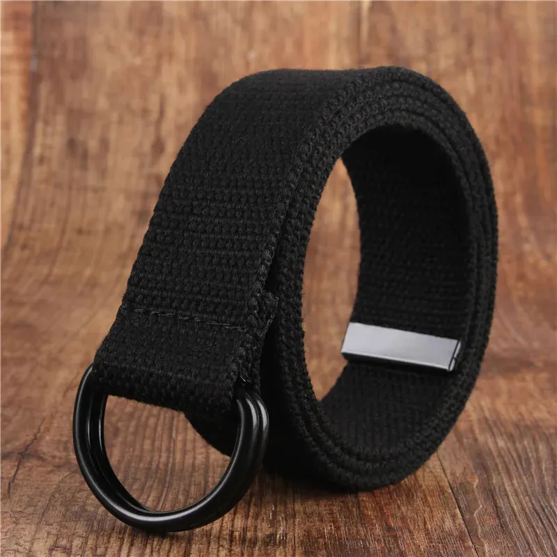 Versatile Double Ring Canvas Belt