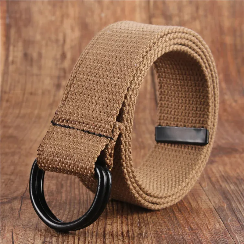 Versatile Double Ring Canvas Belt