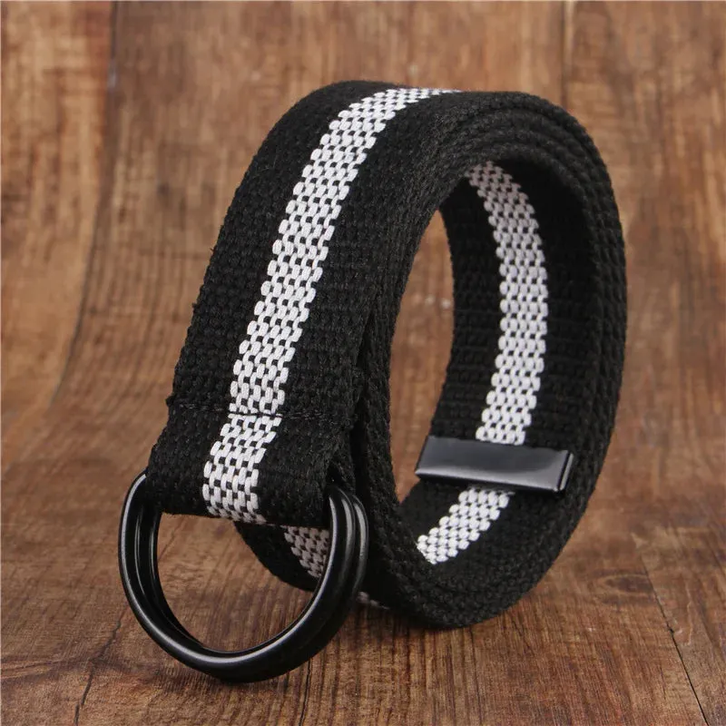 Versatile Double Ring Canvas Belt