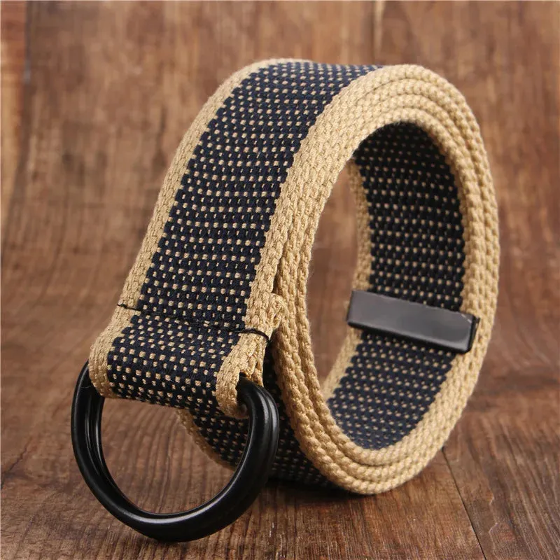 Versatile Double Ring Canvas Belt