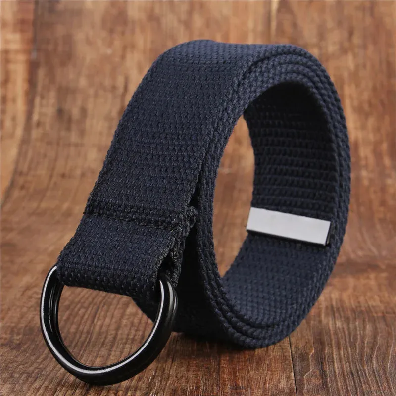 Versatile Double Ring Canvas Belt