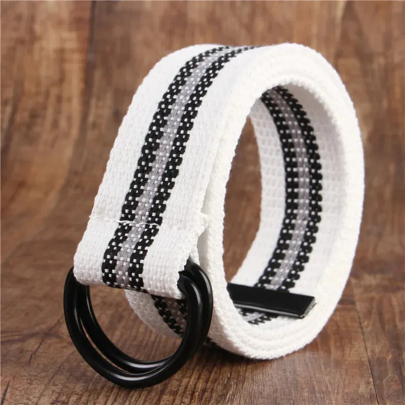 Versatile Double Ring Canvas Belt