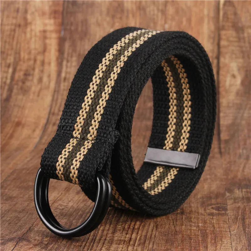 Versatile Double Ring Canvas Belt
