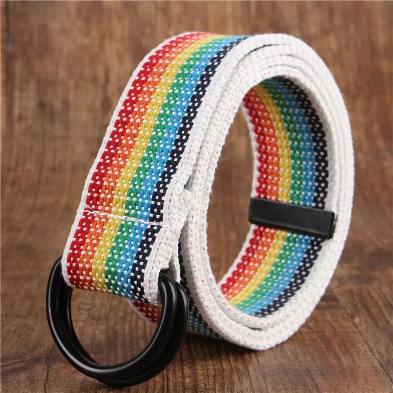 Versatile Double Ring Canvas Belt