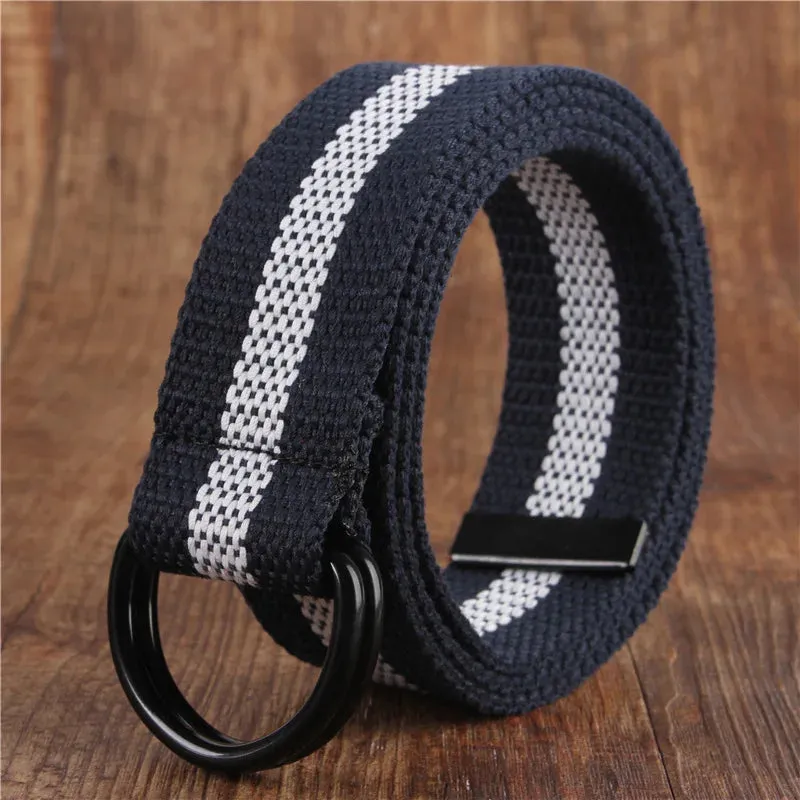 Versatile Double Ring Canvas Belt