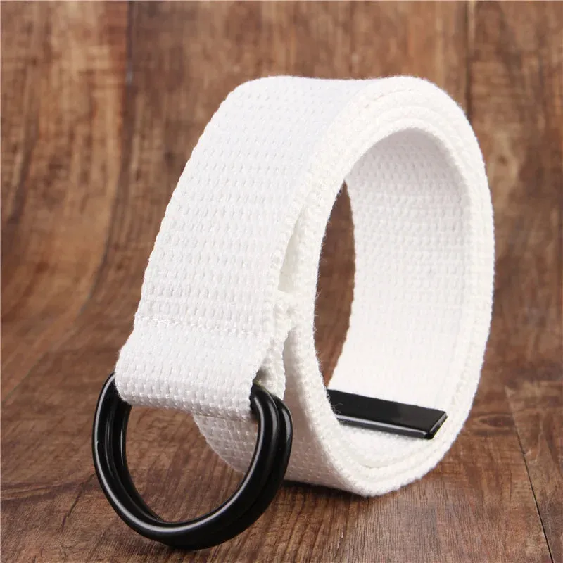 Versatile Double Ring Canvas Belt
