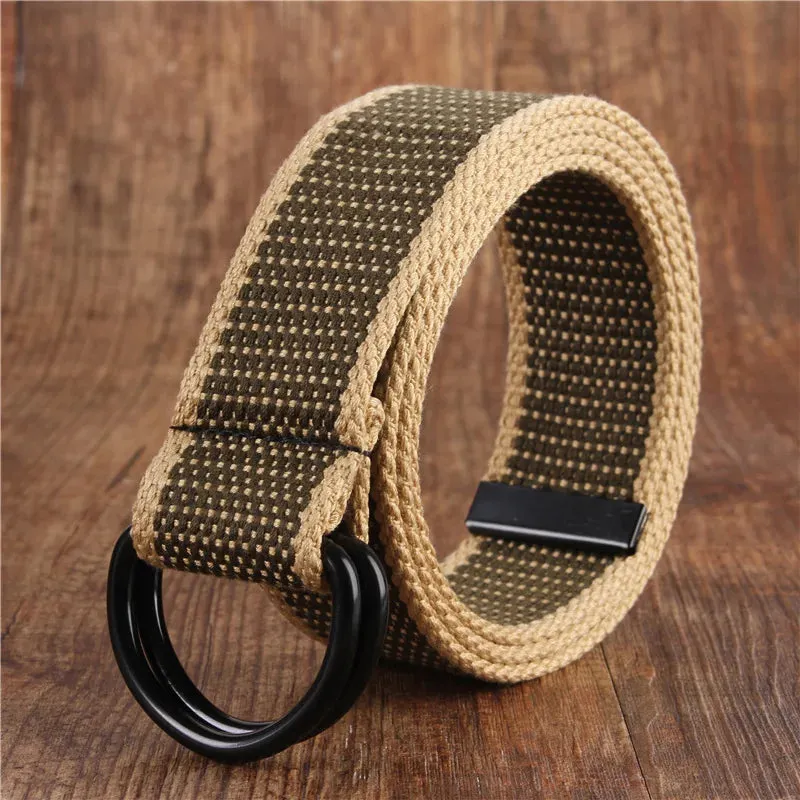 Versatile Double Ring Canvas Belt
