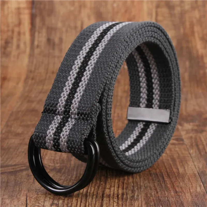 Versatile Double Ring Canvas Belt