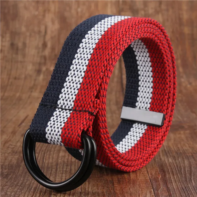 Versatile Double Ring Canvas Belt