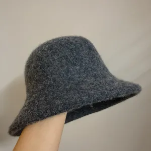 Versatile Spring Foldable Bucket Hats crafted from Wool Blend
